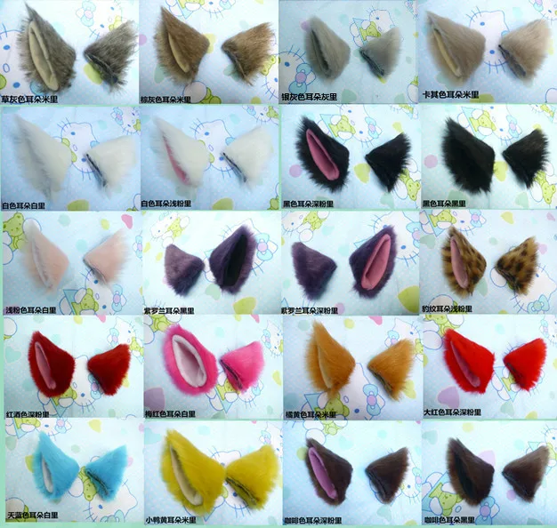 

Hot Sweet Fashion Cosplay Party Anime Cosplay Costume Cat Fox Ears Long Fur Hair Clip Newest Costumes Headwear