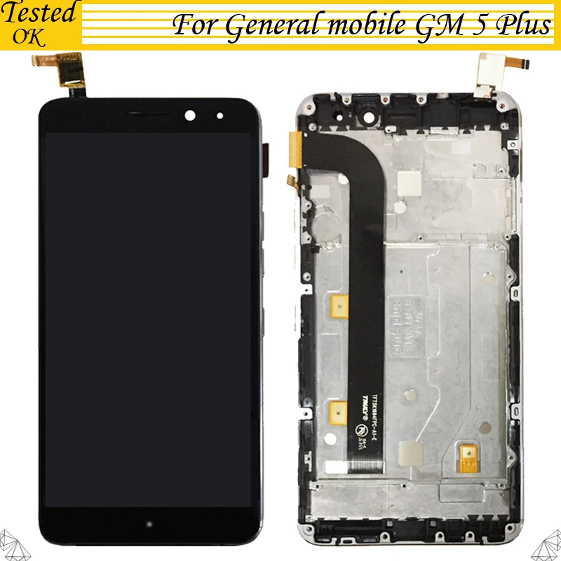 

For General mobile GM 5 Plus LCD Display +Touch Screen 100% Tested Well Assembly With / Witout Frame for GM5 Plus lcd Digitizer