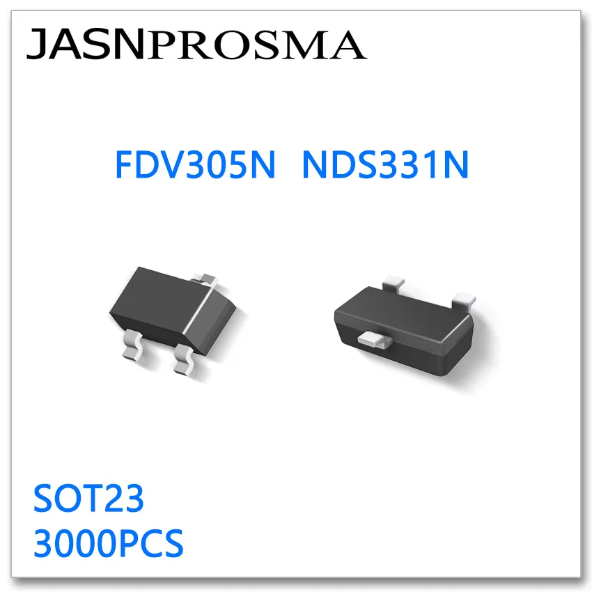 JASNPROSMA FDV305N NDS331N SOT23 3000PCS N Channel 20V 0.9A высокое качество сделано в Китае FDV305 FDV|Запасные