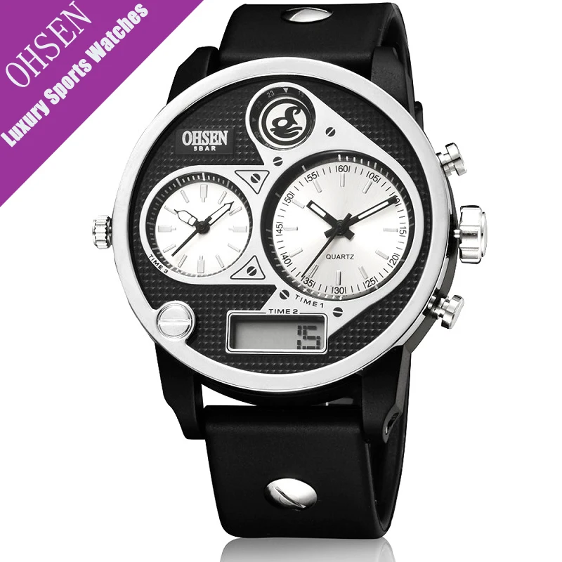 OHSEN Mens Watches font b Top b font font b Brand b font font b Luxury