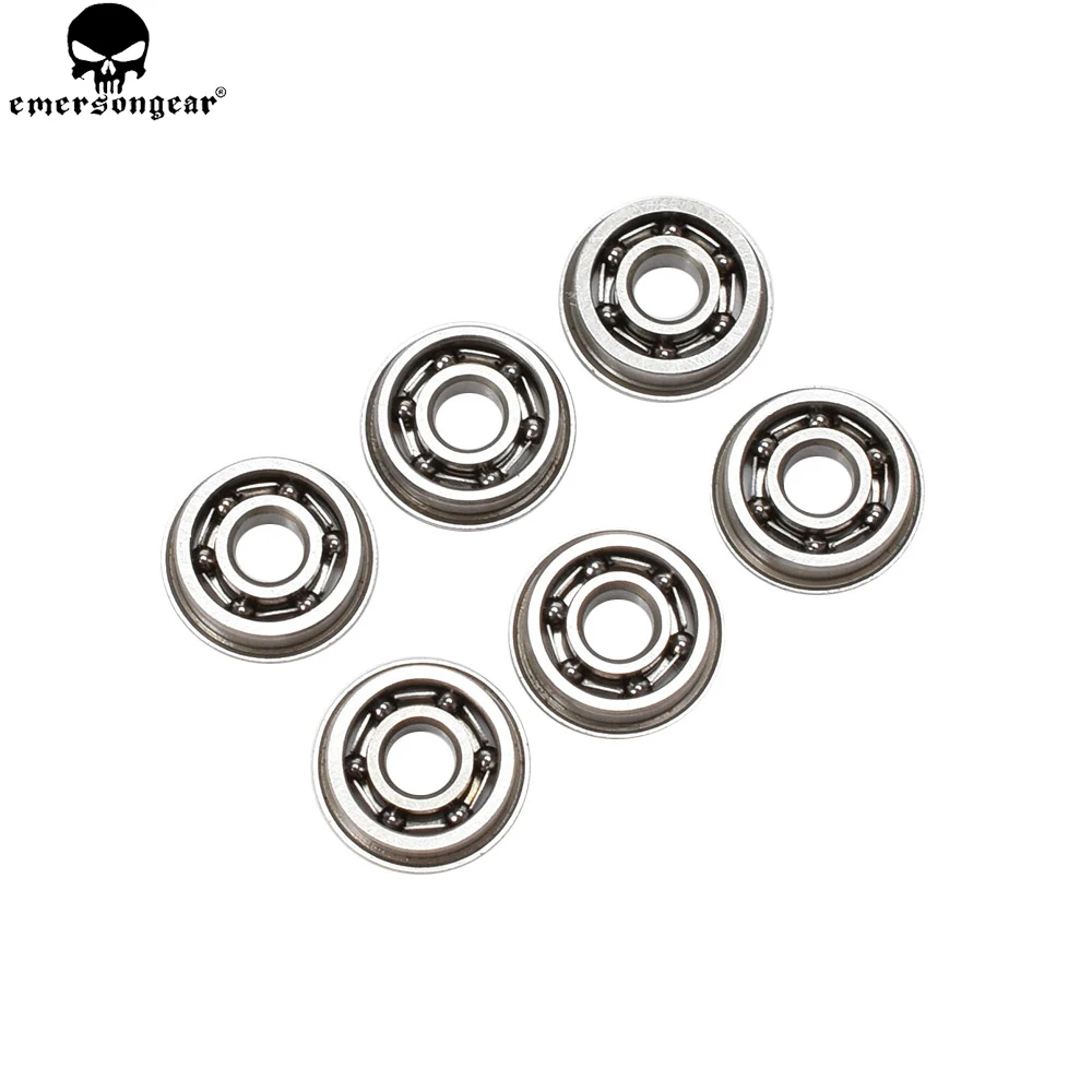 

Emersongear 6pics 8MM Bearing 8mm Stainless Steel High Precision Ball Bearing for Airsoft AEG Gearbox Hunting Accessories