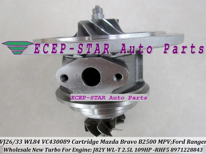 Бесплатная доставка турбокартридж CHRA VJ26 VJ33 WL84 для Mazda Bravo B2500 MPV FORD Ranger HS Double Cab с