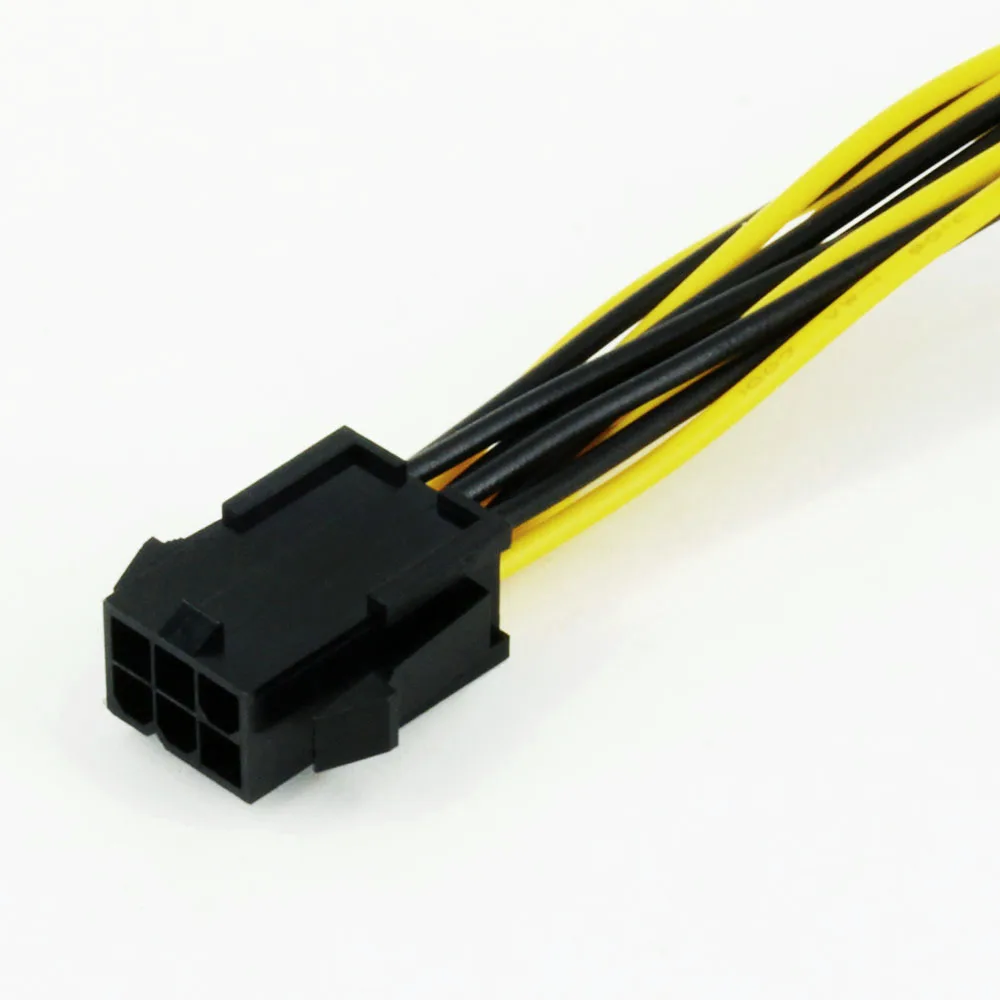 HOT!! PCI-E 6-pin to 2x 6 6-pin 8-pin Power Splitter Cable PCIE PCI Express