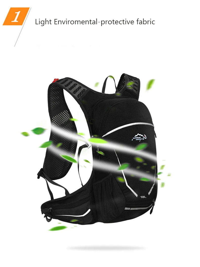 Светильник 18л эргономичный водонепроницаемый велосипедный рюкзак Проветриваемый велосипедный альпинистский дорожный рюкзак для бега спортивные сумки для воды на открытом воздухе