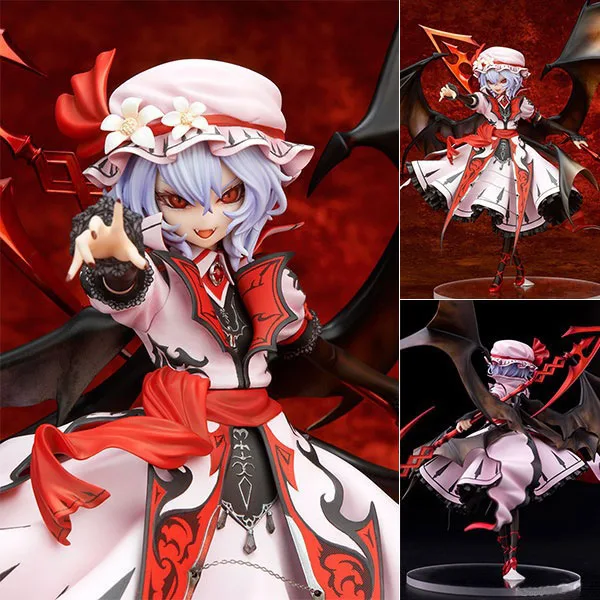 

9" Touhou Project Anime the Embodiment of Scarlet Devil Remilia Scarlet Boxed 22cm PVC Action Figure Model Doll Toys Gift