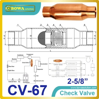 

2-5/8" magetic Check Valve Suitable for a wide range of applications,including combination (muffler/check valve)
