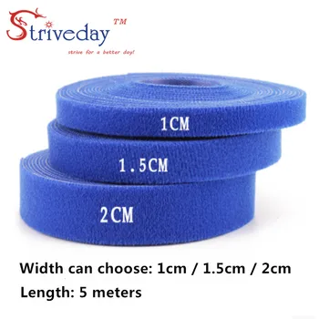 

5 Meters/roll magic tape nylon cable ties Width 1 cm wire management cable ties 6 colors to choose from DIY
