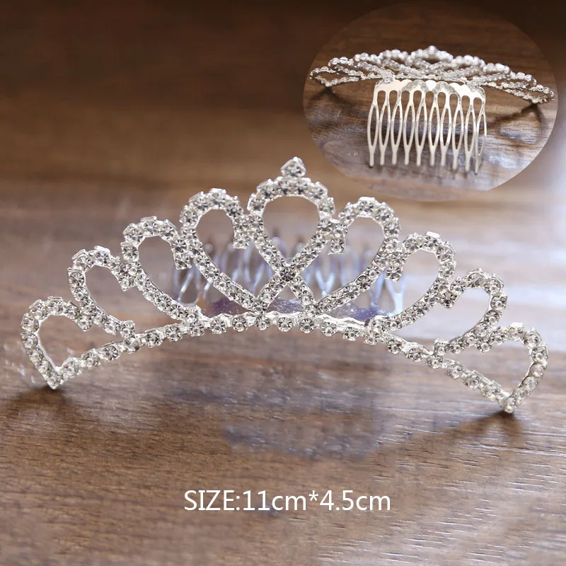 CC Детские диадемы и короны маленькие повязки для волос Свадебные аксессуары для волос для женщин вечерние ювелирные изделия принцессы MA07