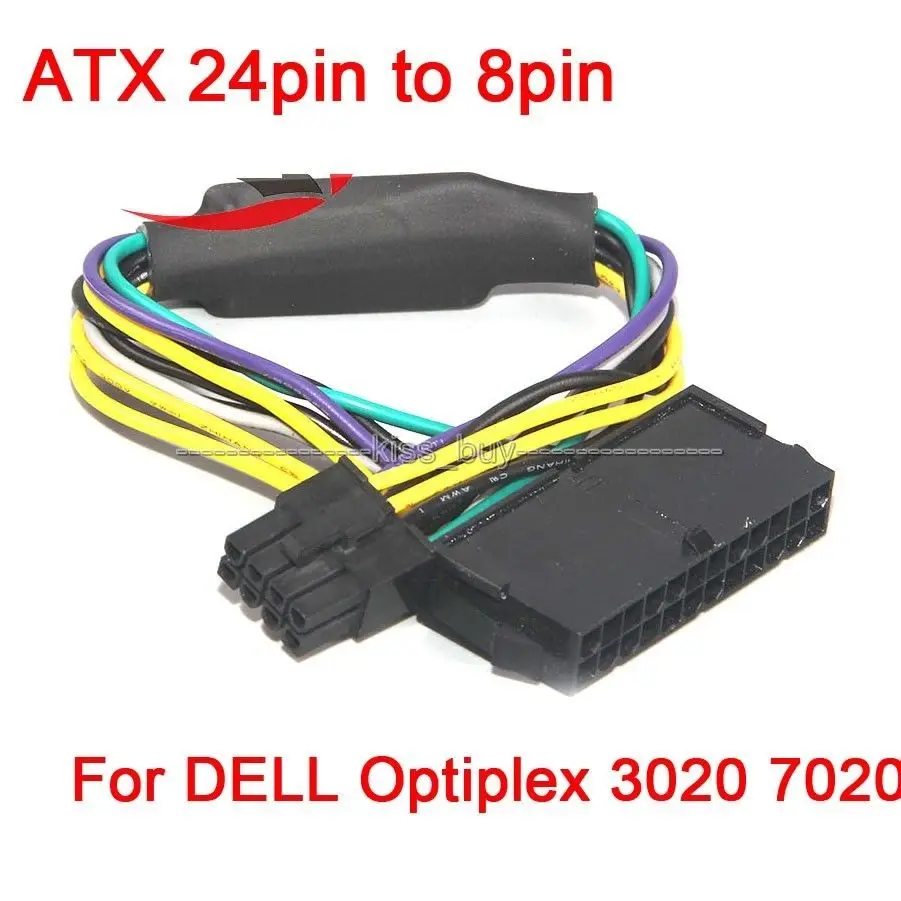 ATX 24 контактный к 8 контактный кабель питания 24P к 8P для DELL Optiplex 3020 7020 9020|Запасные части|   | АлиЭкспресс