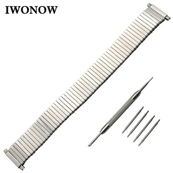 

Elastic Watchband 18mm 20mm 22mm for Tissot T035 PRC200 T055 T097 Watch Band Stainless Steel Strap Wrist Belt Bracelet + Tool