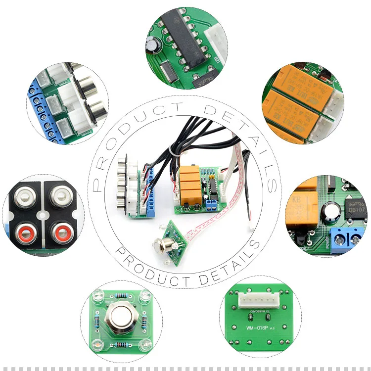 CIRMECH реле 4-way аудио входной сигнал Селекторное переключение RCA аудио вход выбор Платы кнопки переключателя для усилителей