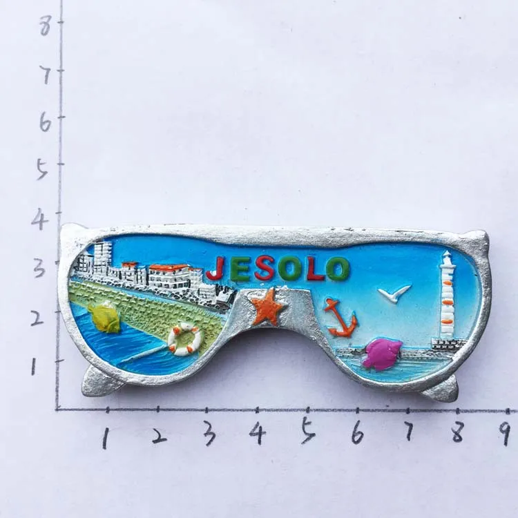 

Venice, Italy, small town, Jessoro, seaside scenery, magnetic stickers, refrigerator