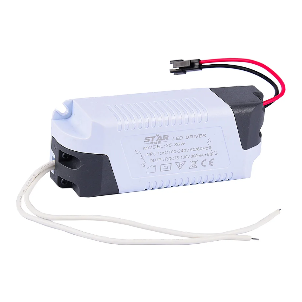 25 36W Isolation LED Driver AC100 240V ceiling lights Transformer power