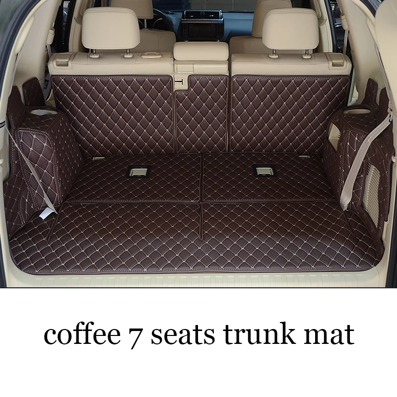 

Lsrtw2017 Leather Car Trunk Mat Cargo Liner for Toyota Land Cruiser Prado 2012 2013 2014 2015 2016 2017 2018 2019 Carpet 120
