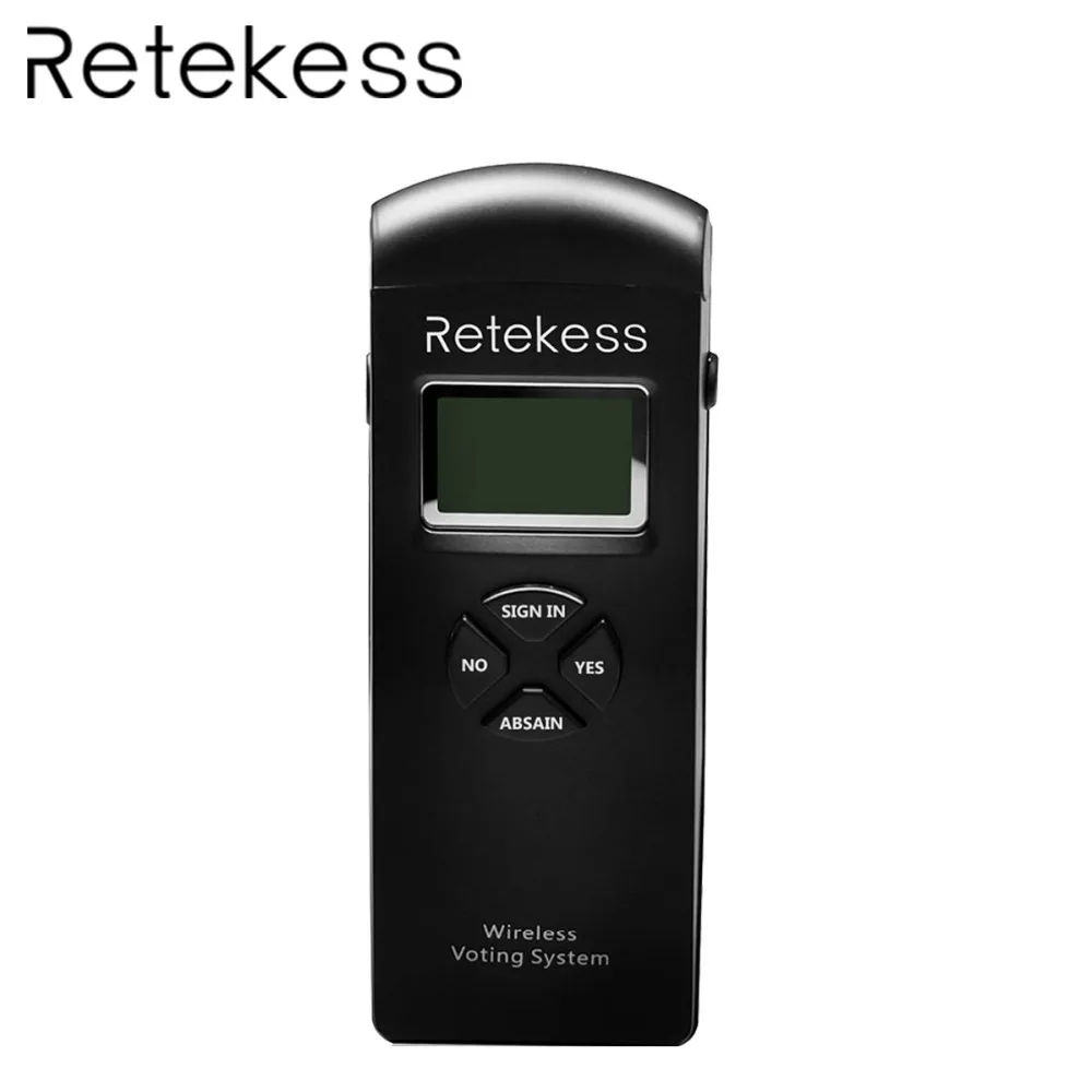 RETEKESS T147 رمادي LCD الصوت اللاسلكية التصويت جهاز ل نظام التصويت مؤتمر اللاسلكية التصويت الانتخابات مناقشة النتيجة نظام