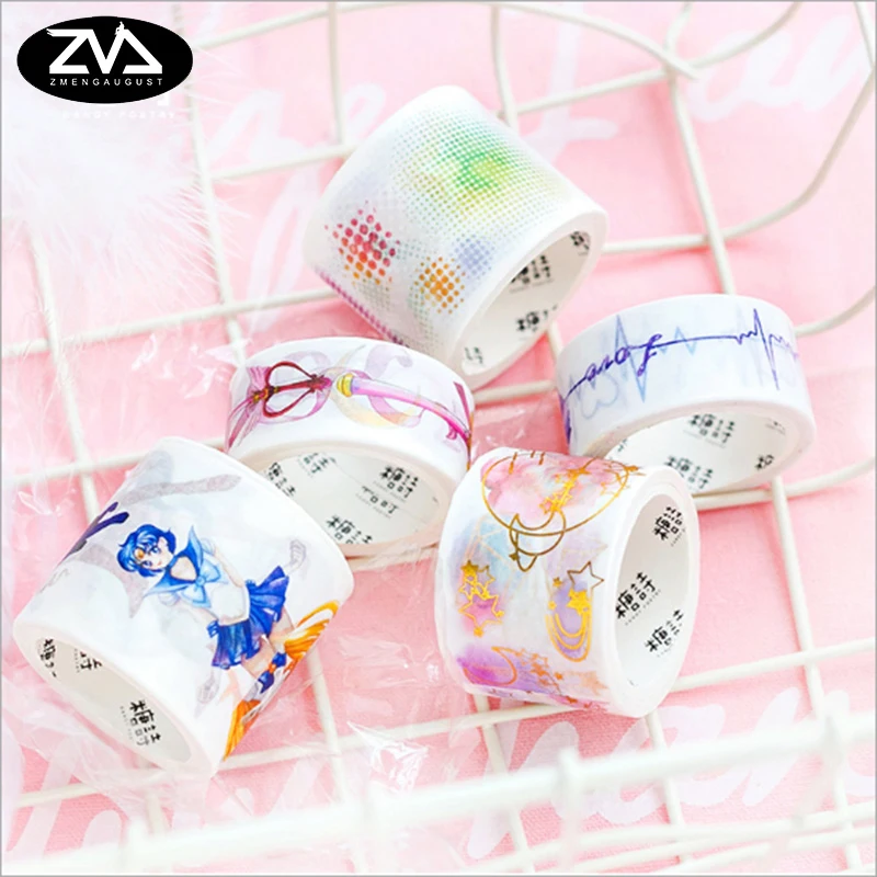 

20-40mm*5m kawaii Beautiful girl washi tape DIY decoration tape scrapbooking planner masking tape label sticker adhesive tape