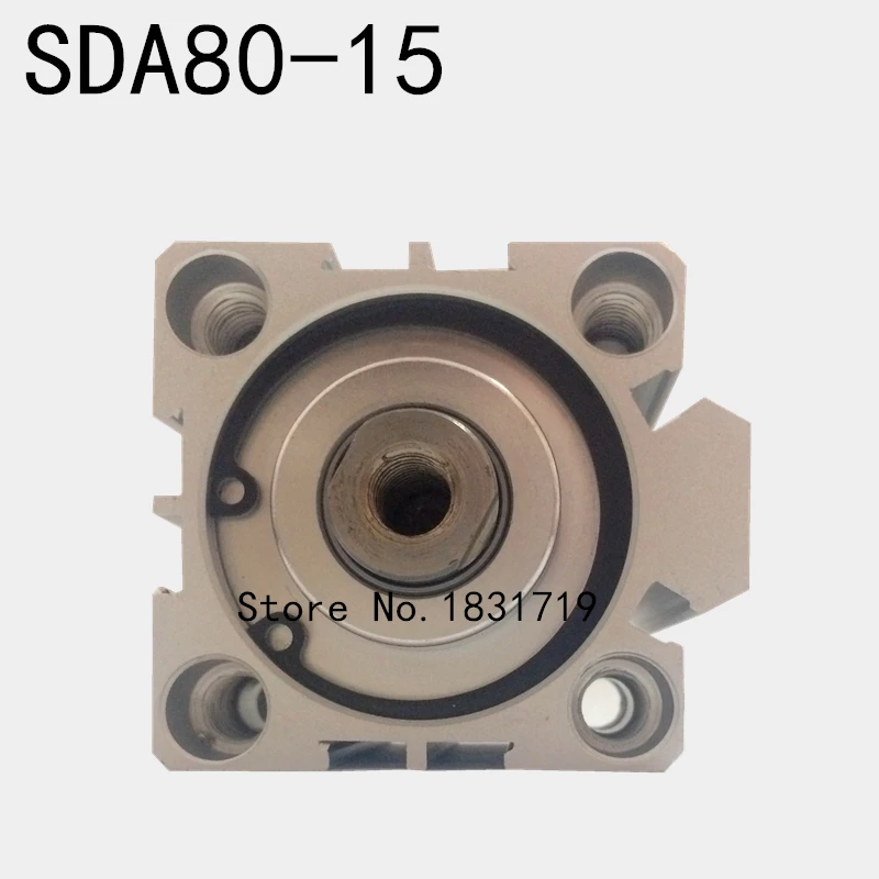 

SDA80-15 thin cylinder Series 80mm Bore 15mm Stroke SDA80*15 Aluminium alloy cylinder SDA80x15