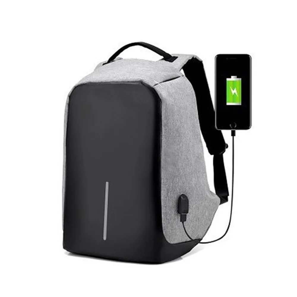 

COBASPORTFashion Outdoor Anti-Theft Waterproof Backpack USB Charging Interface Multi-functio Canvas Travel Backpack Sport Bags