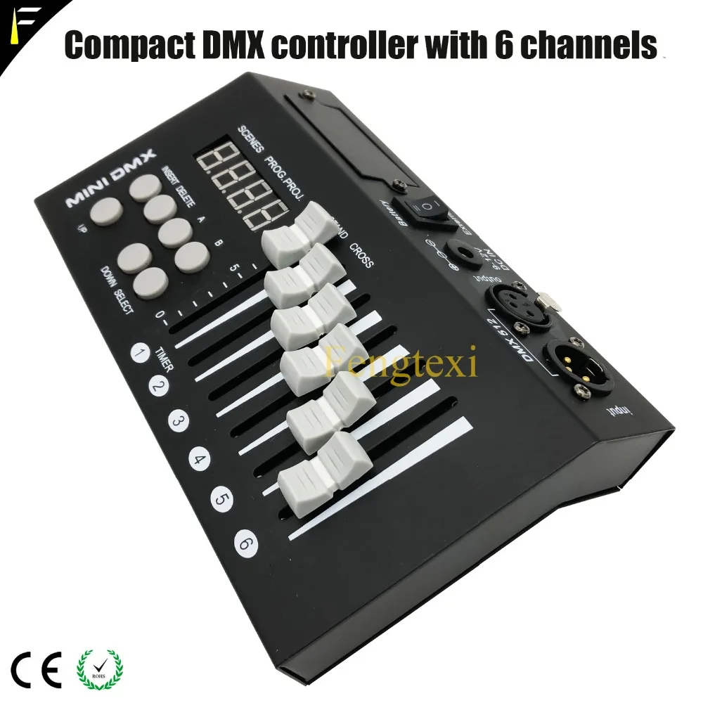 

LCD Display 54CH DMX Controller with 6 Controller Master Fader 54 Channels 9 Programs Disco Club DMX Console Freeshipping