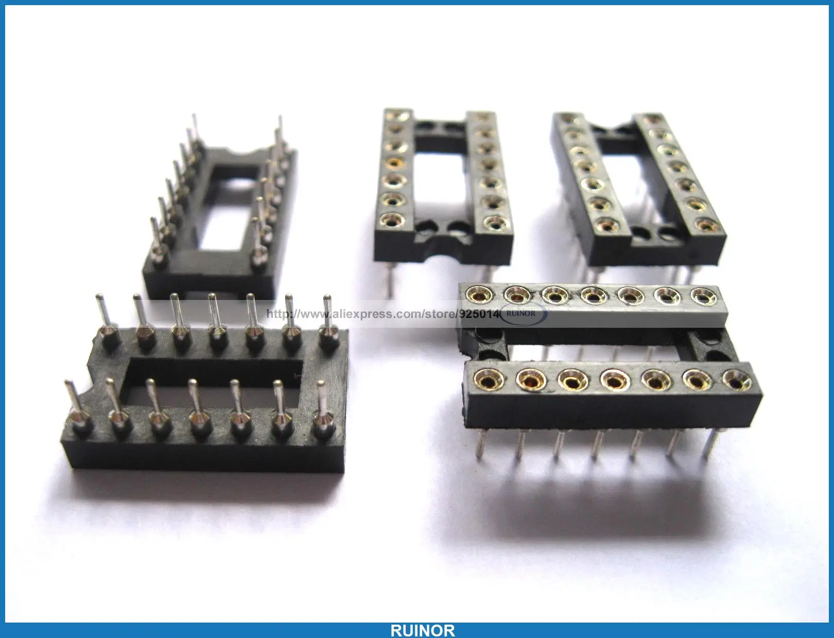

100 Pcs IC Socket Adapter 14 Pin Round DIP High Quality