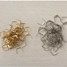 1000 шт./лот изогнутая Пряжка Зажимы для галстука бусины аксессуары для занавесок люстра соединители для лампы DIY металлический галстук-бабочка пряжки