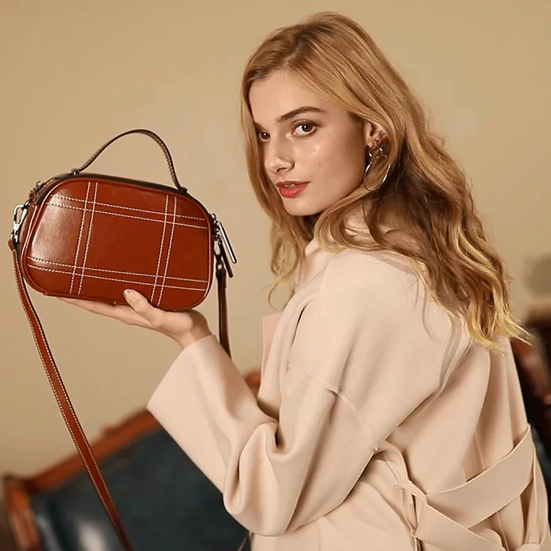 

Women Bag 100% Genuine Leather Bag Female Famous Brands Luxury Handbags Women Bags Designer Shoulder Crossbody Messenger Bags