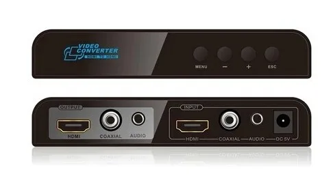 323 коаксиальный HDMI к HDMI Scaler w/вниз и вверх Масштабирование funtion coaxia и стерео аудио выход HDMI аудио смесь адаптер