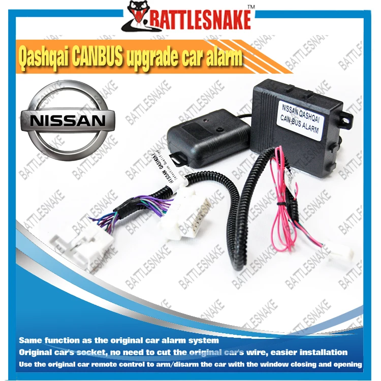 Free shipping NISSAN QASHQAI CANBUS CAR ALARM SYSTEM easier for the