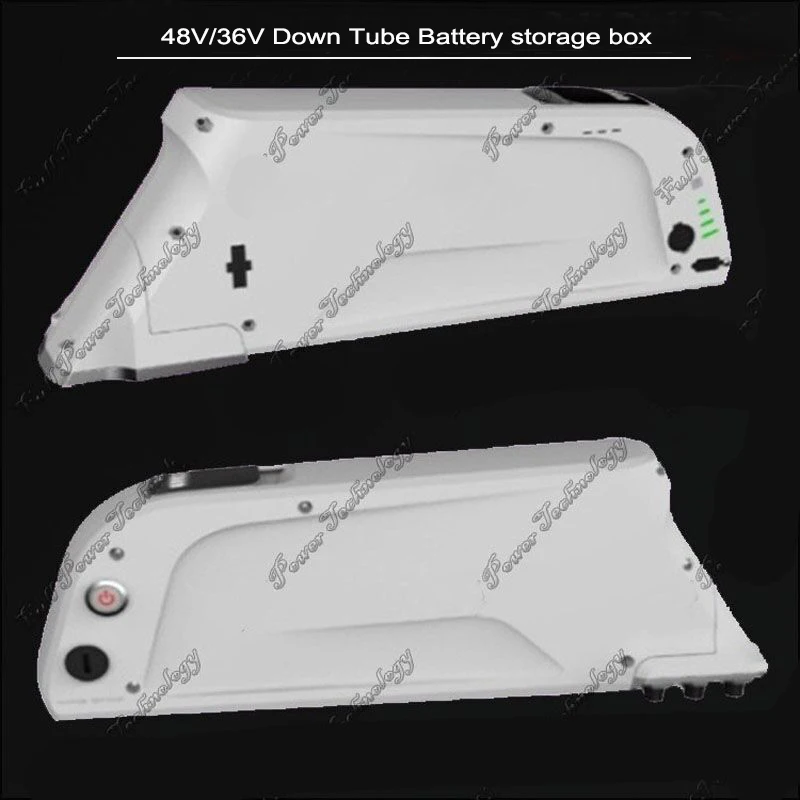 

High quality down tube ABS battery case 48V or 36V Black e-bike or electric bicycle battery plastic box and with 18650 holder