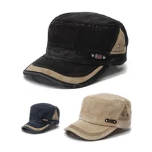 Для мужчин женщин унисекс шить промывают бедствия кепки Регулируемый классический армия простой Vint Цвет: черный, синий бежевый лидер