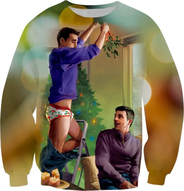 

Mistletoe Madness Christmas Cheesecake Boys Sweatshirt Hip Hop Hoodie Women Men 3d Fashion Clothing Jersey