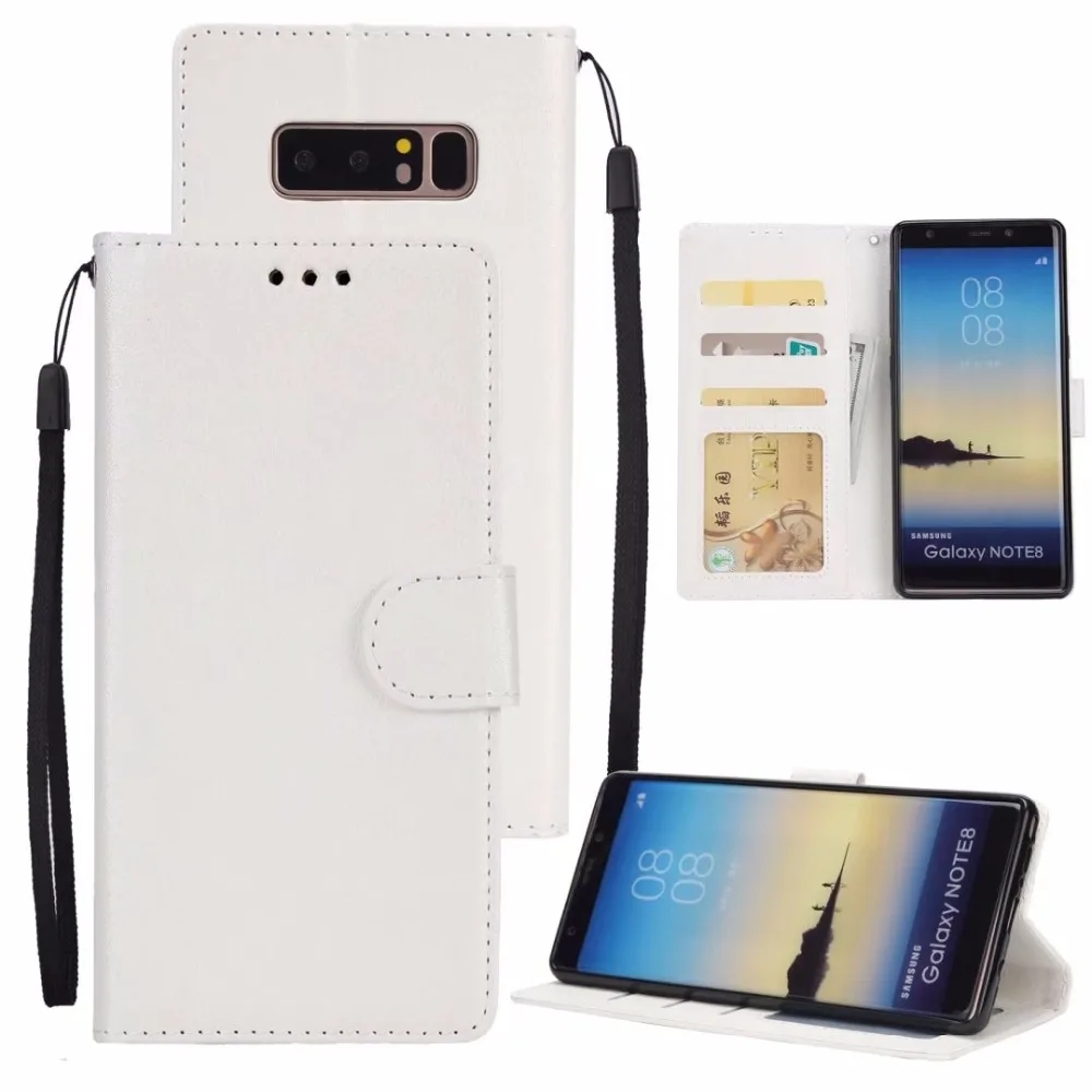 For Samsung Galaxy Note 8 5 4 Case PU Leather Luxury Stand Phone Cover