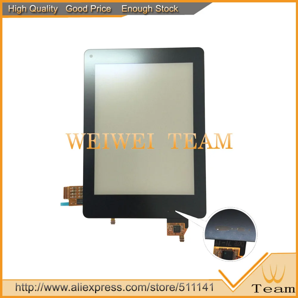 

6"inch For ED060XC8(LF)C1-S2 touch panel Digitizer With lcd display matrix With light For Reader Assembly Defective screen
