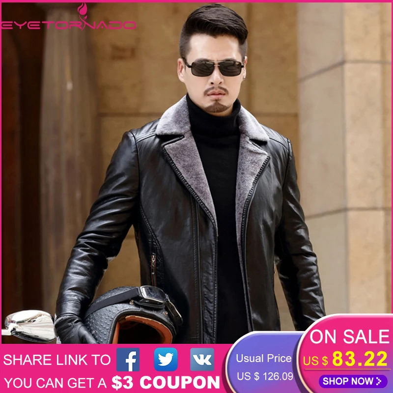 2019 Plus Size Men Fashion Lamb Fur Lining Short Motorcycle Leather Jacket Coat Slim Fit Black Casual Thick Warm Jacket Overcoat 2019 Plus Size Men Fashion Lamb Fur Lining Short Motorcycle Leather Jacket Coat Slim Fit Black Casual Thick Warm Jacket Overcoat