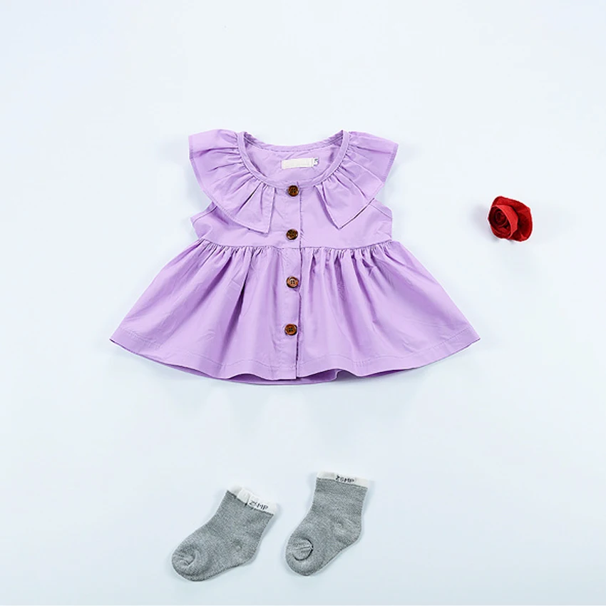 infant girl dresses solid cotton baby dress nordic style newborn