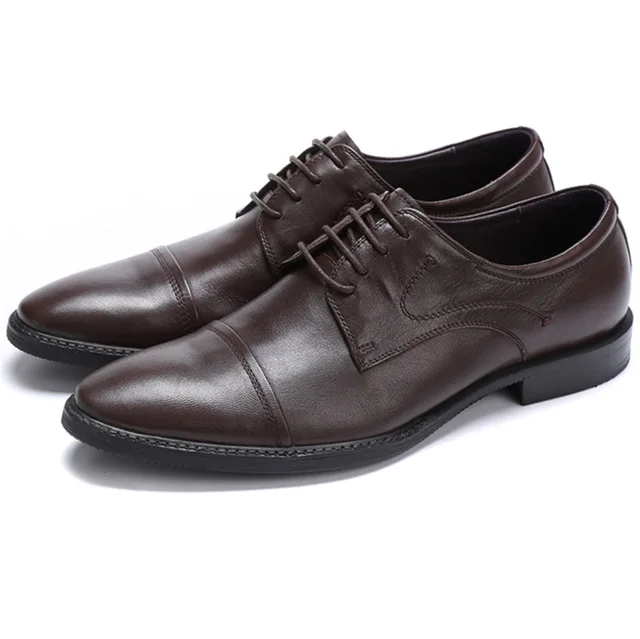 Large Size Eur46 Black Brown Dress Shoes Mens Wedding Large Size Eur46 Black Brown Dress Shoes Mens Wedding Sheepskin Leather Office