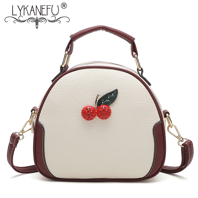 

LYKANEFU Fresh Style Bag Small Women Messenger Bags Female Tote Purse Ladies Shoulder Cross body Bags with Fruit Sac a Main
