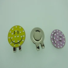 С украшением в виде кристаллов мяч со смайликом маркер с магнит, заколка на шляпу