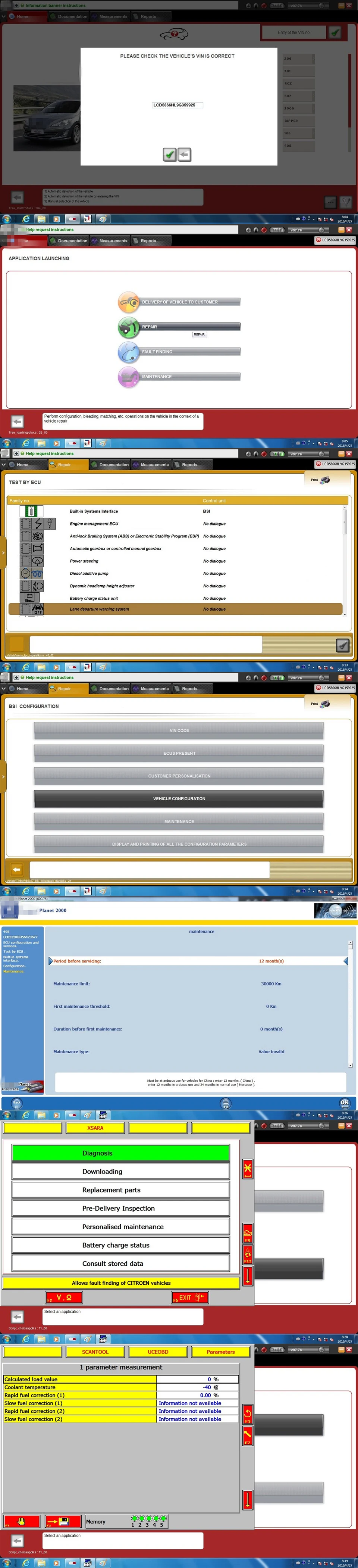 Lexia 3 software shows