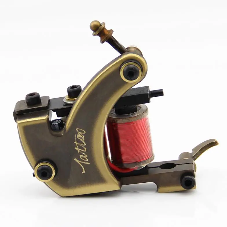 Coil Tattoo Machine Steel 12 Wrap Copper Tattoo Gun Shader fit Standard