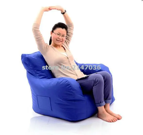 big joe bean bag armchair, original beanbag sofa cushion with arm rest. waterproof and dirt proof , with handle design