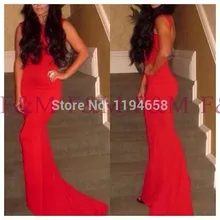 2016 Sexy Lady Schöne New Fashion Design Vintage Engen Elegante Red Mermaid Bodenlangen Neueste Abendkleider