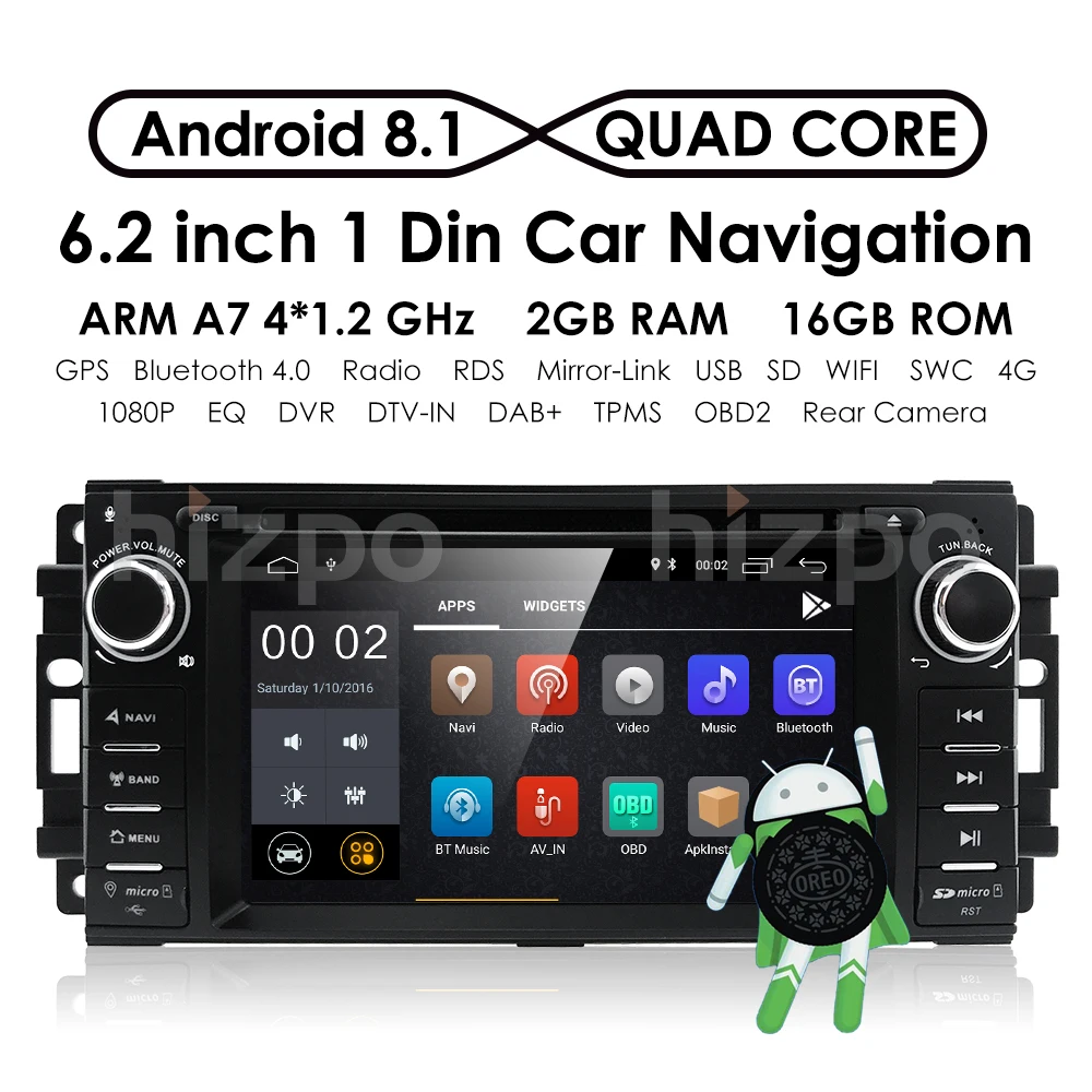 Perfect 6.2Inch Car DVD Player For Chrysler/300C/Dodge/RAM/Jeep/Commander/Compass/Wrangler/Grand Cherokee CANBUS GPS BT Radio Maps 2GRAM 2