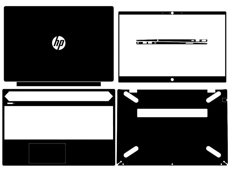 Наклейки для ноутбука наклейки из углеродного волокна HP Pavilion 15-cs0051wm cs0059nr CS0073CL