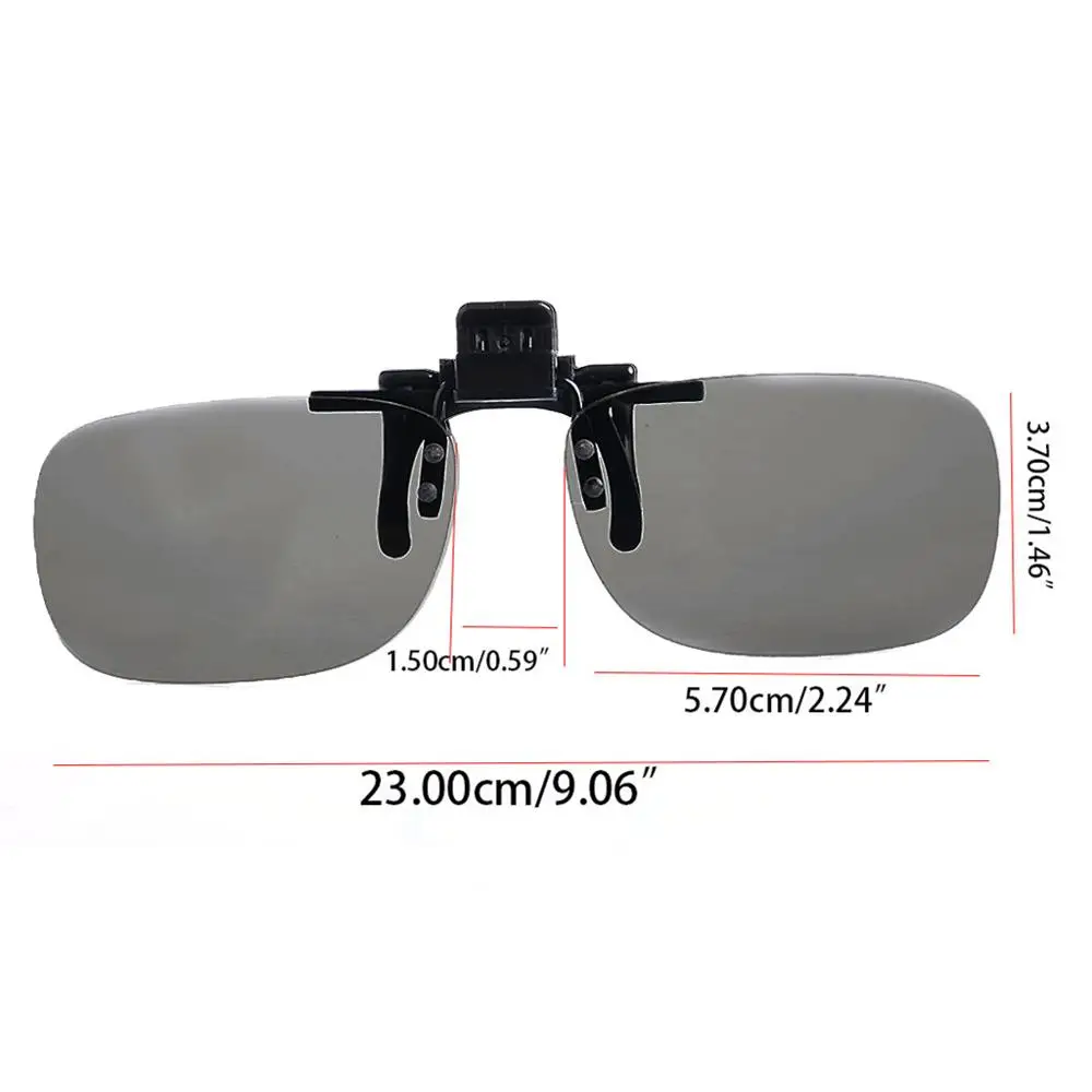 1 PC Clip On type Passive Circular Polarized 3D Glasses Clip for 3D TV Movie