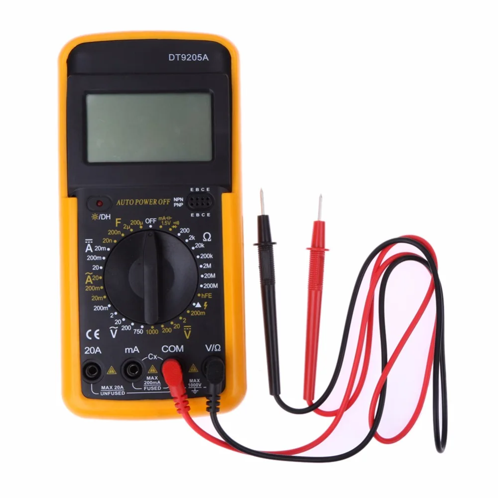 

LCD Digital Multimeter Tester AC DC Voltmeter Ammeter Volts Amps Resistors Ohms Meter Electrical Multitester
