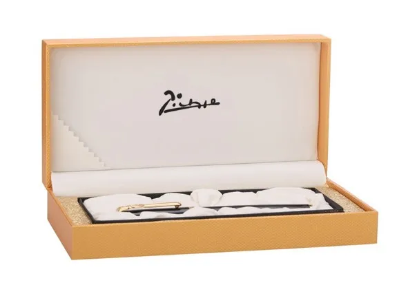 Picasso 933 Pimio Avignon Классическая роликовая ручка с заправкой, роскошная гравированная Подарочная коробка ручной работы опционально офисная деловая письменная ручка - Цвет: Black and box