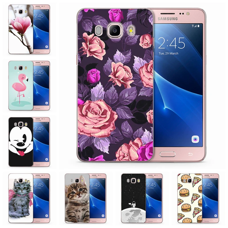 Мягкий прозрачный чехол из ТПУ с цветочным рисунком для Samsung Galaxy J1 J2 J3 J5 J7 prime J120 J320