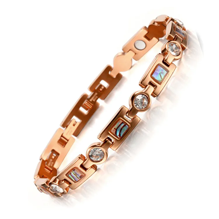 

Stainless Steel Magnet Bracelet Hand Pendant Lady Pendant Valentine's Day Bracelet.