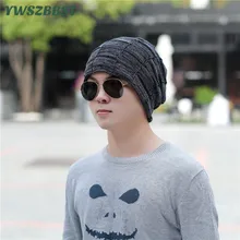 Высокое качество унисекс толстые плюшевые Для мужчин зимняя шапка осень-зима вязаный теплый бархат головы Кепки Для женщин шерстяные шапочки Кепки